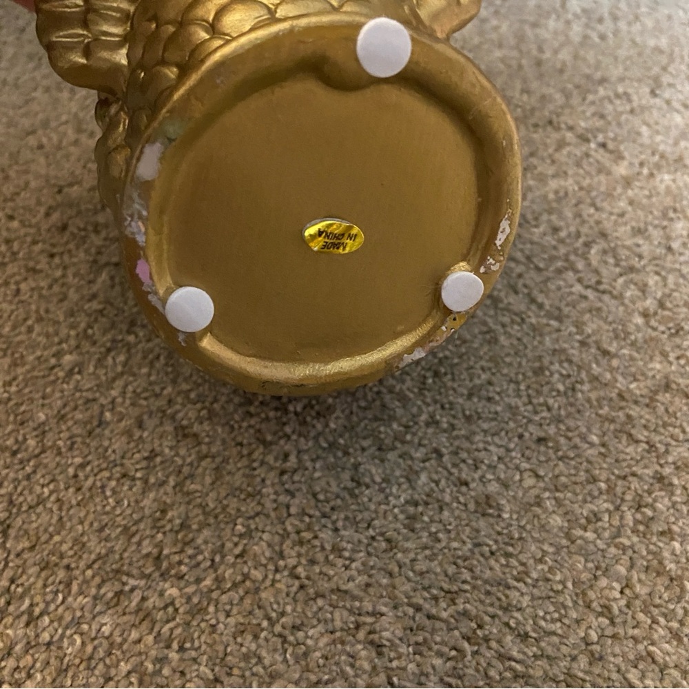 Gold Turkey Shaped Planter/candle‎ holder - Picture 6 of 8